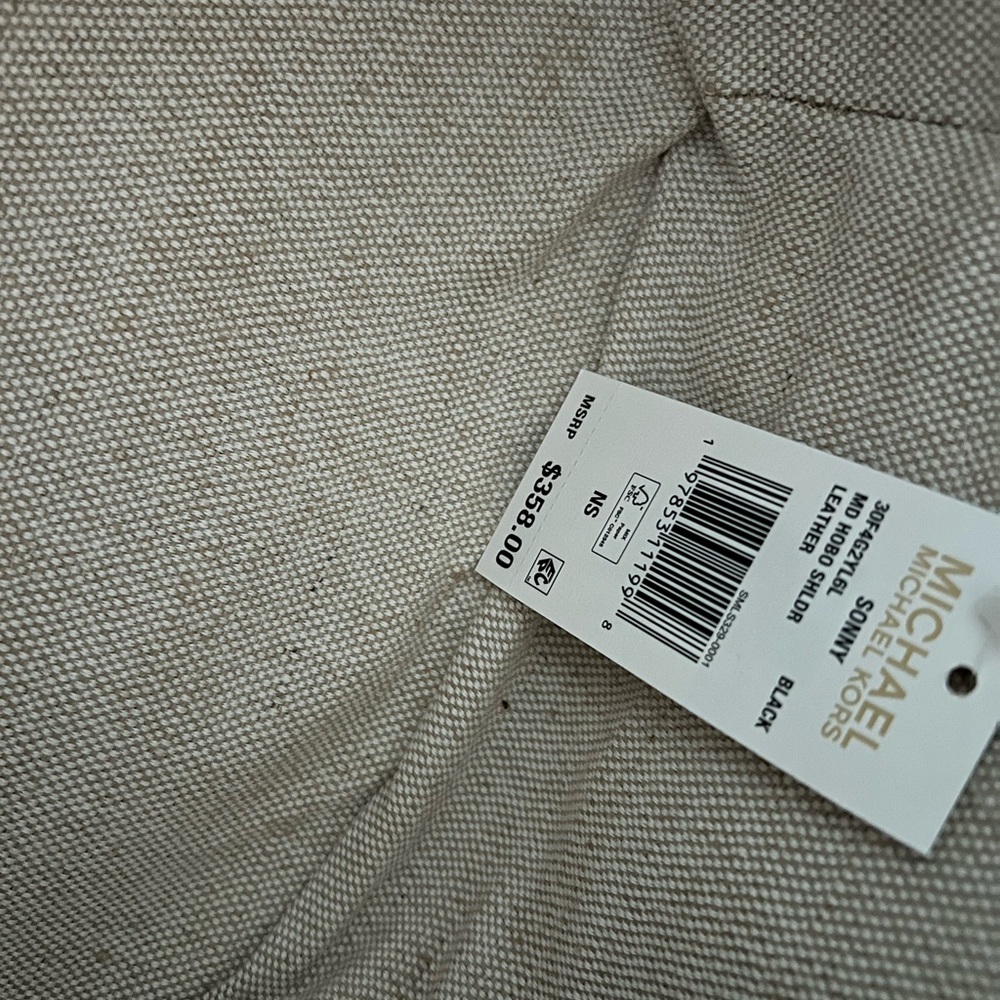 Michael Kors Black Hobo Bag with Gold Accent - Picture 8 of 8